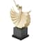 12" Gold Dancer Sculpture with Black Square Base